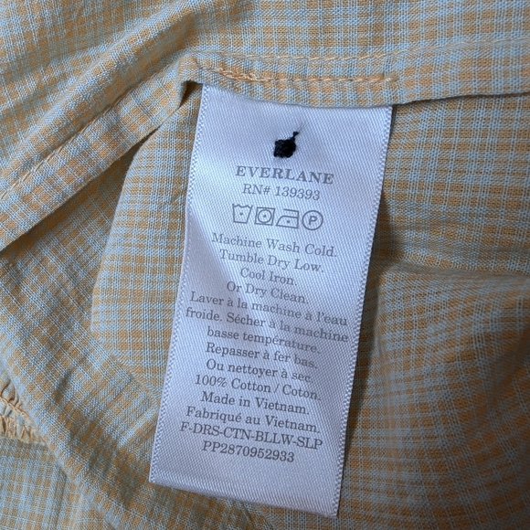 Everlane tiered cotton adjustable dress women's small NWT - Picture 3 of 6